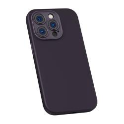Baseus Liquid Silica Gel Case pro iPhone 14 Pro (Elderberry)+ tvrzené sklo + čisticí sada