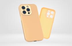 Baseus Liquid Silica Gel Case pro iPhone 14 Pro Max (Sunglow)+ tvrzené sklo + čisticí sada