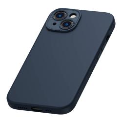 Baseus Liquid Silica Magnetic Case a sada tvrzeného skla pro iPhone 14 Plus (modrá)