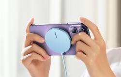 Baseus Magnetická bezdrátová nabíječka Simple Mini 3 15W (modrá)