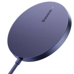 Baseus Magnetická bezdrátová nabíječka Simple Mini3 15W (prašně fialová) Baseus Magnetická bezdrátová nabíječka Simple Mini3 15W (prašně fialová)