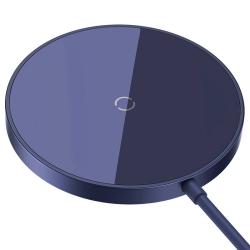 Baseus Magnetická bezdrátová nabíječka Simple Mini3 15W (prašně fialová)