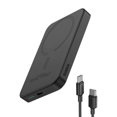 Baseus 5000mAh 20W černá magnetická mini powerbanka