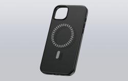 Baseus Magnetické pouzdro pro iPhone 15 Plus Fauxther Series (černé)