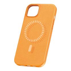 Baseus Magnetické pouzdro pro iPhone 15 Plus Fauxther Series (oranžové)