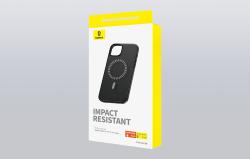 Baseus Magnetické pouzdro pro iPhone 15 ProMax Fauxther Series (černé)