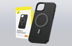 Baseus Magnetické pouzdro pro iPhone 15 ProMax Fauxther Series (černé)
