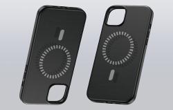 Baseus Magnetické pouzdro pro iPhone 15 ProMax Fauxther Series (černé)