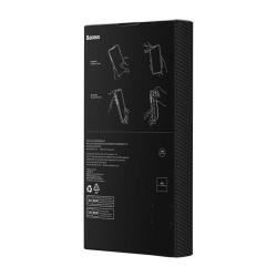 Baseus Magnetické pouzdro řady Synthetic Fiber pro iPhone 14 Pro (černé)+ tvrzené sklo + čisticí sada