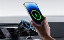 Baseus Magnetický držák telefonu do auta MagPro 15W (černý)