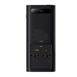 Baseus Měnič napětí 300W (220V CN/EU) (černý)