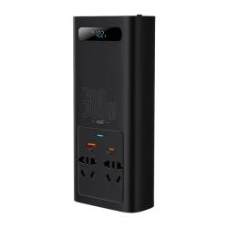 Baseus Měnič napětí 300W (220V CN/EU) (černý)