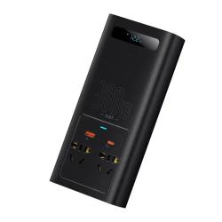 Baseus Měnič napětí 300W (220V CN/EU) (černý)
