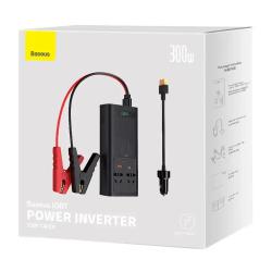 Baseus Měnič napětí 300W (220V CN/EU) (černý)