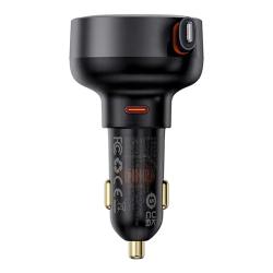 Baseus Nabíječka do auta Enjoyment Pro s kabelem lightning + USB-C , 55 W (černá)