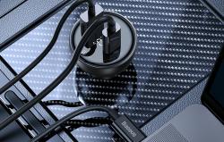 Baseus Nabíječka do auta Superme, USB, USB-C, 140 W (černá)