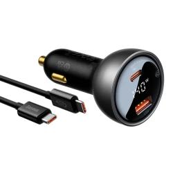 Baseus Nabíječka do auta Superme, USB, USB-C, 140 W (černá)
