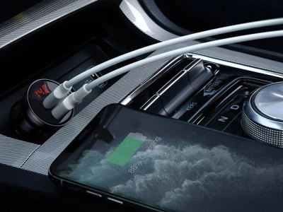 Baseus Nabíječka s displejem 24W + kabel USB 3w1 1,2m