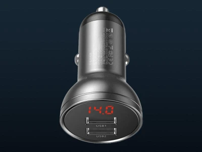 Baseus Nabíječka s displejem 24W + kabel USB 3w1 1,2m