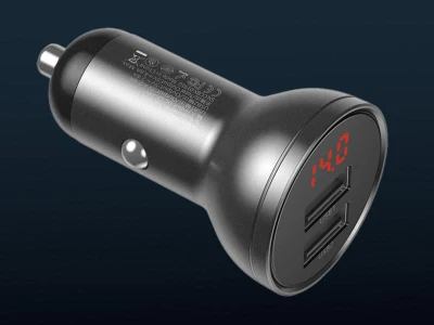 Baseus Nabíječka s displejem 24W + kabel USB 3w1 1,2m