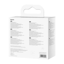 Baseus Nástěnná nabíječka GaN USB-C + USB, 100 W + 1m kabel (černá)