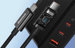 Baseus Nástěnná nabíječka GaN5 Pro 2xUSB-C + USB, 140 W (černá)
