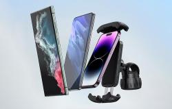 Baseus Nosič na kolo QuickGo pro telefony (černý)