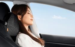 Baseus Oboustranný polštář do opěrky hlavy automobilu s podložkou Comfort Ride (černý)