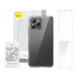 Baseus Pouzdro Crystal Series pro iPhone 11 pro max (čiré) + tvrzené sklo + čisticí sada Baseus Pouzdro Crystal Series pro iPhone 11 pro max (čiré) + tvrzené sklo + čisticí sada