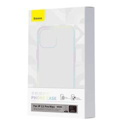 Baseus Pouzdro Crystal Series pro iPhone 11 pro max (čiré) + tvrzené sklo + čisticí sada