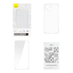 Baseus Puzdro Crystal Series pre iPhone 14 Plus + tvrdené sklo