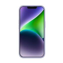 Baseus Pouzdro Liquid Silica Gel pro iPhone 14 Plus (levandulové) + tvrzené sklo + čisticí sada