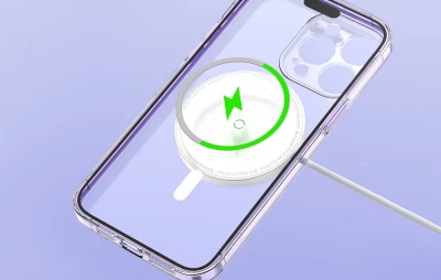 Baseus Pouzdro na telefon Magnetic Crystal Clear pro iPhone 13 (průhledné) s ochranným krytem displeje z tvrzeného skla a čisticí sadou