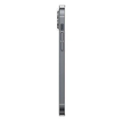 Baseus Pouzdro na telefon Magnetic Crystal Clear pro iPhone 13 (průhledné) s ochranným krytem displeje z tvrzeného skla a čisticí sadou