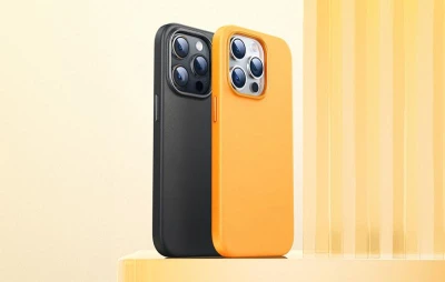 Baseus Pouzdro na telefon pro iPhone 15 Plus Fauxther Series (černé)