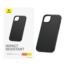 Baseus Pouzdro na telefon pro iPhone 15 Plus Fauxther Series (černé)