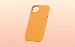 Baseus Pouzdro na telefon pro iPhone 15 Plus Fauxther Series (oranžové)