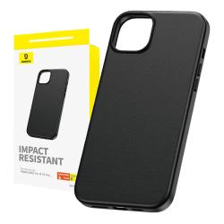 Baseus Pouzdro na telefon pro iPhone 15 Pro Fauxther Series (černé) Baseus Pouzdro na telefon pro iPhone 15 Pro Fauxther Series (černé)