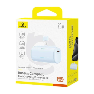 Baseus Compact IP 5000mAh 20W modrá powerbanka