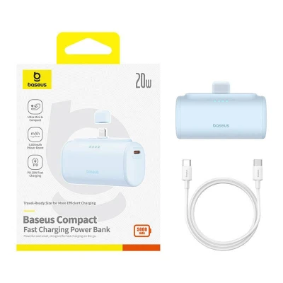 Baseus Compact IP 5000mAh 20W modrá powerbanka