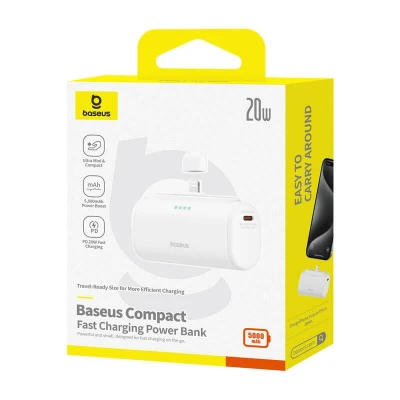 Baseus Compact IP bílá 5000mAh 20W powerbanka