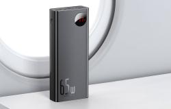 Baseus Powerbanka Adaman Metal 20000mAh PD QC 3.0 65W 2xUSB USB-C micro USB (černá)