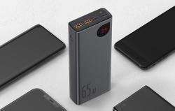 Baseus Powerbanka Adaman Metal 20000mAh PD QC 3.0 65W 2xUSB USB-C micro USB (černá)