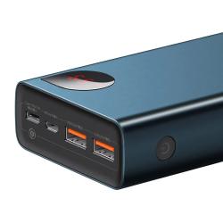 Baseus Powerbanka Adaman Metal 20000mAh PD QC 3.0 65W 2xUSB USB-C micro USB (modrá)