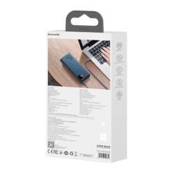 Baseus Powerbanka Adaman Metal 20000mAh PD QC 3.0 65W 2xUSB USB-C micro USB (modrá)