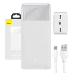 Baseus Powerbanka Bipow 30000mAh, 15W (bílá)