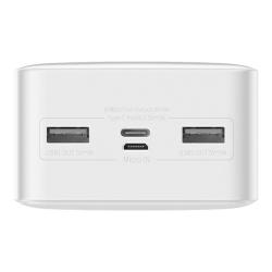 Baseus Powerbanka Bipow 30000mAh, 15W (bílá)
