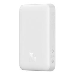 Baseus Powerbanka Magnetic, 10000mAh, USB-C 20W (bílá)