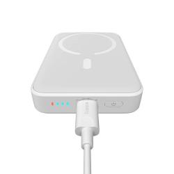 Baseus Powerbanka Magnetic, 10000mAh, USB-C 20W (bílá)