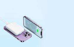 Baseus Powerbanka Magnetic, 10000mAh, USB-C 20W (biela)